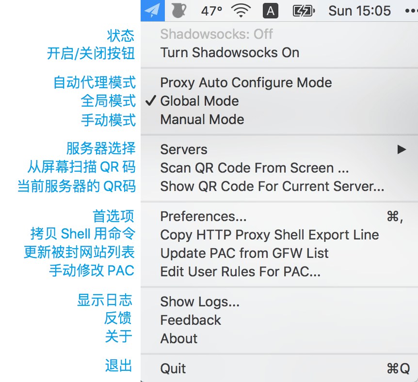 fang2hou | 在 macOS 上使用 Shadowsocks